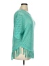 NY Collection Teal Poncho Size XL - photo 4