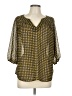 Ezra Yellow 3/4 Sleeve Blouse Size L - photo 1
