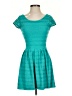 Aqua Argyle Teal Casual Dress Size XS - photo 1