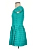 Aqua Argyle Teal Casual Dress Size XS - photo 5