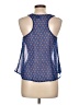 Fire Los Angeles 100% Polyester Blue Sleeveless Blouse Size L - photo 2