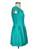 Aqua Argyle Teal Casual Dress Size XS - photo 4