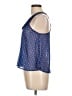 Fire Los Angeles 100% Polyester Blue Sleeveless Blouse Size L - photo 5