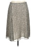 Covington 100% Polyester Animal Print Silver Ivory Casual Skirt Size 16 - photo 1