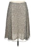 Covington 100% Polyester Animal Print Silver Ivory Casual Skirt Size 16 - photo 2