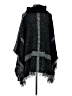 Yaira 100% Acrylic Black Poncho One size - photo 2