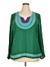 M by Marc Bouwer 100% Polyester Green 3/4 Sleeve Blouse Size XL - photo 1