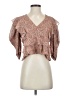 The Kooples Brown Short Sleeve Blouse Size Sm (1) - photo 1