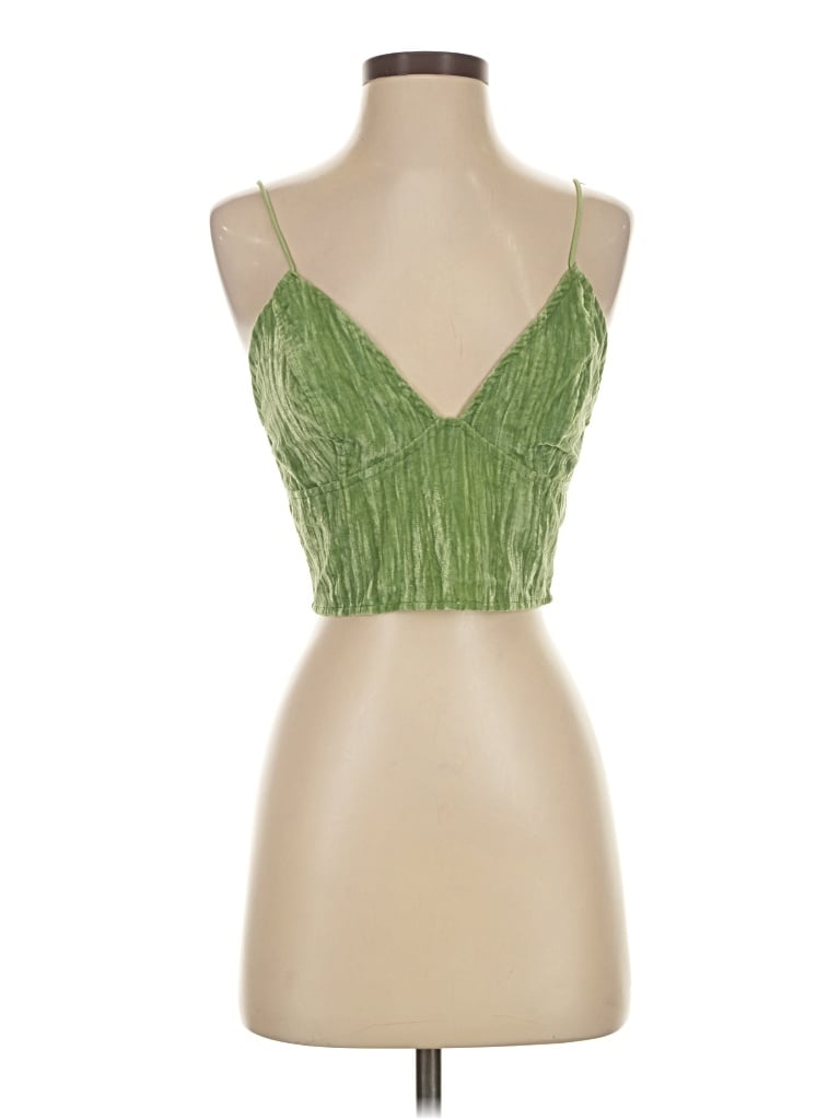 Pre-owned Cider Sleeveless Blouse In Green