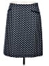 Talbots Polka Dots Blue Casual Skirt Size 6 - photo 1