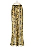 PrettyLittleThing 100% Polyester Paisley Gold Casual Pants Size S - photo 2