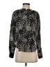 Joie 100% Viscose Animal Print Black Long Sleeve Blouse Size S - photo 1