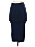Pure Navy Solid Blue Formal Skirt Size S - photo 1