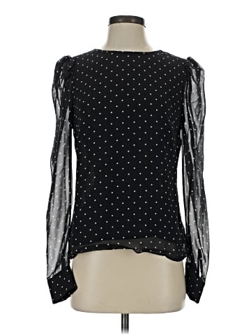 Intermix Long Sleeve Silk Top (view 1)