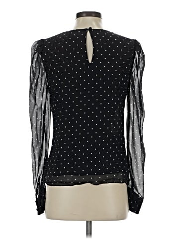 Intermix Long Sleeve Silk Top (view 2)