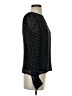 Intermix 100% Silk Polka Dots Black Long Sleeve Silk Top Size S - photo 4