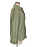 Topshop 100% Polyester Solid Green Long Sleeve Blouse Size 8 - photo 4