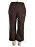Larry Levine Chevron-herringbone Brown Casual Pants Size 18 - photo 1