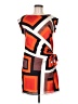 Ann Taylor 100% Polyester Graphic Orange Cocktail Dress Size XS - photo 1