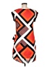 Ann Taylor 100% Polyester Graphic Orange Cocktail Dress Size XS - photo 2