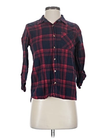 Love Notes 3/4 Sleeve Button-Down Shirt (view 1)