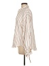 Shein Stripes Ivory 3/4 Sleeve Blouse Size L - photo 5