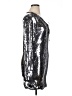 Elodie 100% Polyester Metallic Silver Cocktail Dress Size XL - photo 4