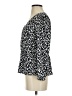 J.Crew 100% Polyester Black Long Sleeve Blouse Size 4 - photo 5