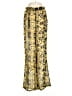 PrettyLittleThing 100% Polyester Paisley Gold Casual Pants Size S - photo 1