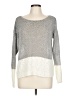 TWO by Vince Camuto Color Block Silver Gray Pullover Sweater Size L - photo 1