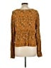 SO 100% Rayon Gold Long Sleeve Blouse Size L - photo 2