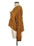 SO 100% Rayon Gold Long Sleeve Blouse Size L - photo 5