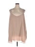 Torrid 100% Polyester Tan Sleeveless Blouse Size 5X Plus (6) - photo 1