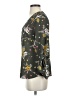 Candie's 100% Polyester Floral Gray 3/4 Sleeve Blouse Size S - photo 5