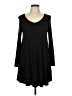 Popana Solid Black Casual Dress Size L - photo 1
