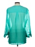 Covington 100% Polyester Teal 3/4 Sleeve Blouse Size L - photo 2