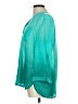 Covington 100% Polyester Teal 3/4 Sleeve Blouse Size L - photo 5