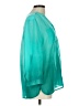 Covington 100% Polyester Teal 3/4 Sleeve Blouse Size L - photo 4