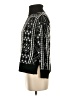 Ann Taylor LOFT Argyle Black Pullover Sweater Size XS - photo 5