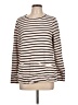 T by Talbots Stripes Ivory Pullover Sweater Size L - photo 1