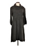 I.N. Studio 100% Acrylic Gray Casual Dress Size L - photo 1