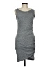 Leith Solid Gray Casual Dress Size L - photo 1