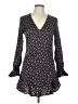 Intermix 100% Polyester Floral Black Casual Dress Size L - photo 1