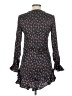 Intermix 100% Polyester Floral Black Casual Dress Size L - photo 2