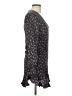 Intermix 100% Polyester Floral Black Casual Dress Size L - photo 4