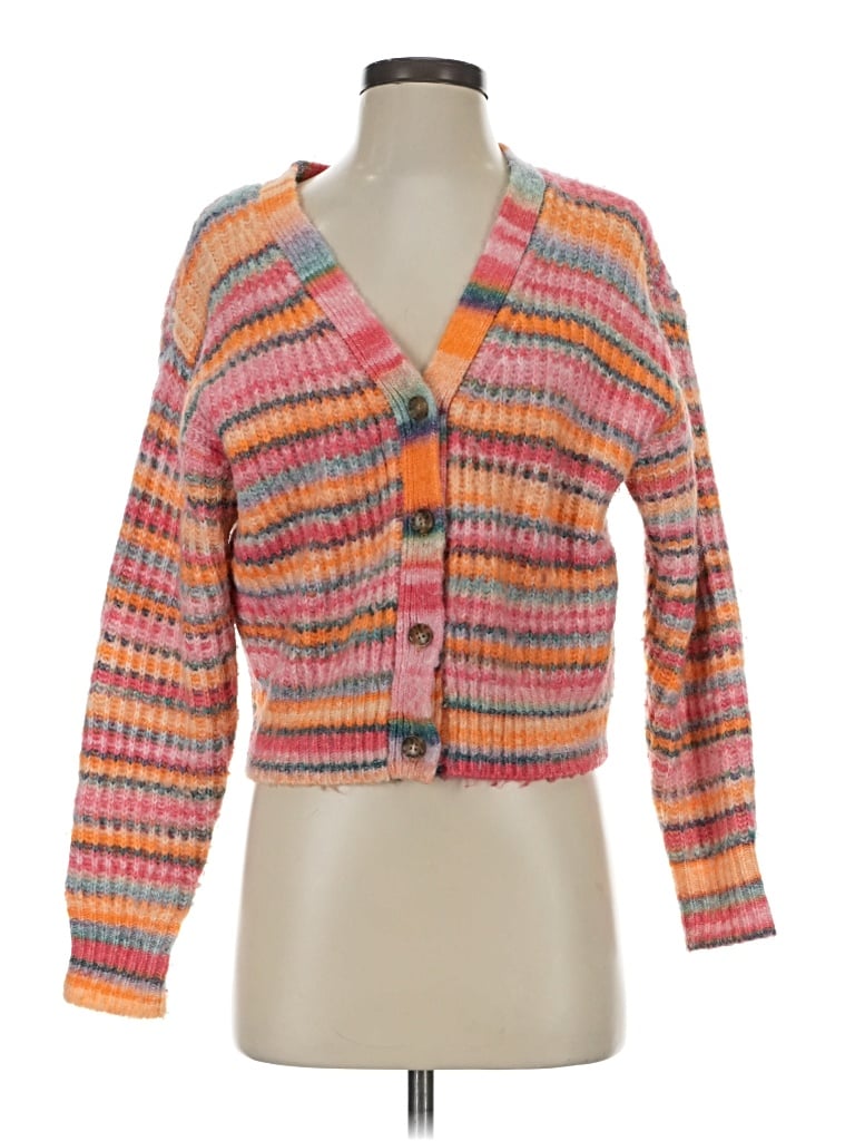 Pre-owned Marine Layer Cardigan Sweater In Orange