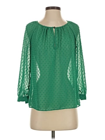 J.Crew Factory Store 3/4 Sleeve Blouse (view 1)