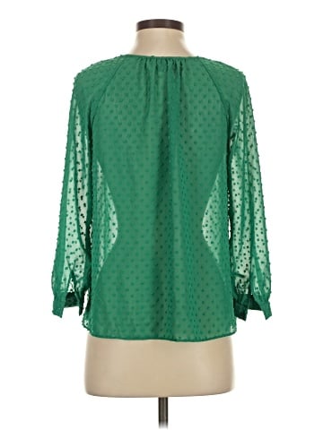 J.Crew Factory Store 3/4 Sleeve Blouse (view 2)