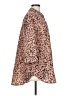 Shein 100% Polyester Animal Print Brown 3/4 Sleeve Blouse Size 12 - photo 4