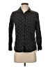 Eddie Bauer Polka Dots Black Long Sleeve Button-Down Shirt Size S (petite) - photo 1